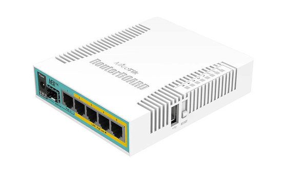 ワイヤーで縛られたギガビットのイーサネット ルーター800MHz CPU Mikrotik六角形のPOE RB960PGS